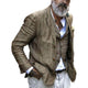 Men's Vintage Cotton And Linen Three-Button Casual Blazer