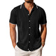 Men's Knitted Single-Breasted Short-Sleeved Polo Shirt