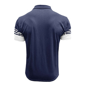 Men's Casual Striped Short Sleeve POLO Shirt
