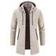 Men's Fleece Chenille Solid Color Knitted Cardigan
