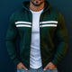 Men's Retro Casual Colorblock Sports Hooded Jacket