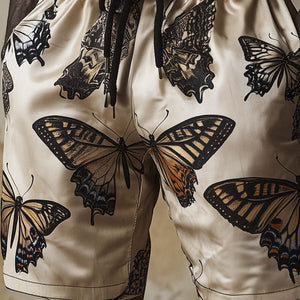 Men's Summer Retro Fashion Butterfly Print Shorts