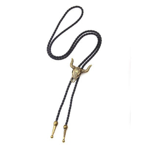 Vintage Skull Bull Head Western Necklace