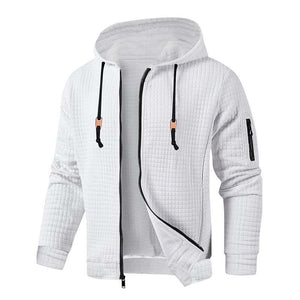 Men's Waffle Sport Hooded Jacket