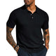 Men's Cable Knit Short Sleeve POLO Shirt