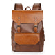 Men's Crazy Horse Leather Large Capacity Backpack
