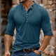 Men's Casual Multi-Button Henley Collar Long Sleeve T-Shirt