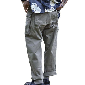 Men's Vintage Multi-pocket Straight-Leg Loose Cargo Trousers