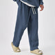 Men's Solid Color Drawstring Elastic Waist Straight Leg Sweatpants