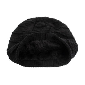 Men's Vintage Plush Lined Warm Knitted Hat