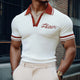 Men's Summer Polo Collar Fashion Knitted Short Sleeve T-Shirt