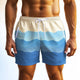 Men's Fashion Wave Striped Casual Sports Shorts