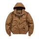Men's Casual Cotton Loose Hooded Zipper Bomber Jacket