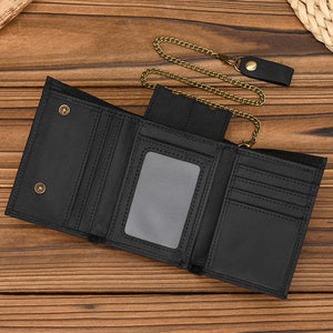 Men's Vintage Trifold Casual Genuine Leather Wallet