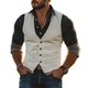 Men's Spring Fashion Retro Western Style Gentleman Slim Suede Vest