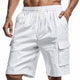 Men's Casual Solid Color Elastic Work Shorts