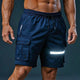 Men's Moisture Wicking Reflective Sports Shorts