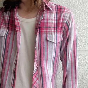 Men's Retro Casual Geometric Print Lapel Long Sleeve Shirt