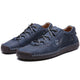Men Stylish Microfiber Leather Hand Stitching Comfort Soft Shoes