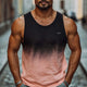 Men's Cool Gradient Contrast Printed Casual Tank Top