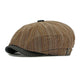 Men's Vintage Bohemian Striped Newsboy Hat