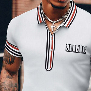 Men's Summer Comfort Polo Neck Short Sleeve T-Shirt