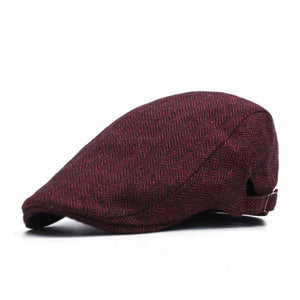 Men's Vintage Casual Herringbone Beret