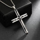Vintage Casual Wave Cross Necklace