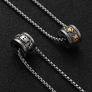 Retro Leisure Cloud Cylindrical Necklace