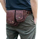 Men's Classic Vintage Adjustable PU Leather Belt Shoulder Bag