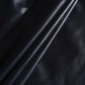 Men's Classic Casual Slim Fit Leather Long Sleeve Shirt