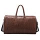 Men's Vintage Large Capacity Leather Sports Fitness Travel Bag