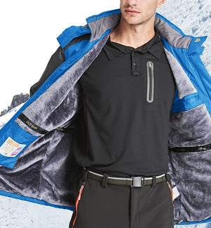 Men's Hoodie Jacket Ski Jacket Hiking Fleece Jacket Winter Outdoor