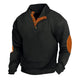 Men's Outdoor Casual Stand Collar Waffle Sweatshirt