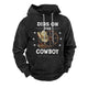 Men's Vintage Print Zip-Up Hoodie
