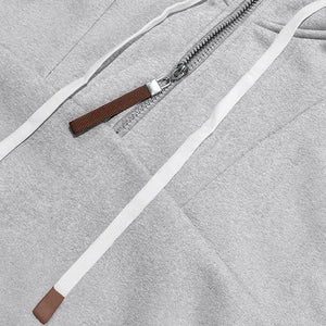 Men's Loose Sports Hooded Sweatshirt And Pants Set