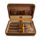 Men's Portable Cigar Humidor Leather Set Storage Bag