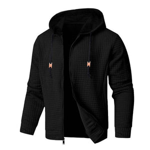 Men's Waffle Sport Hooded Jacket
