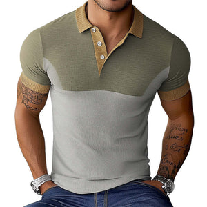 Men's Summer Skin Friendly And Comfortable Polo T-Shirt
