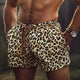 Men's Summer Retro Leopard Print Casual Short Pants