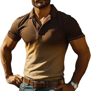 Men's Stylish And Comfortable Short-Sleeved Polo Shirt