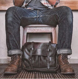 Mne's Vintage Martin Boots Lace-up Brown Casual Solid Color Winter Round Toe Thickened Male Boots