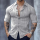 Men's Basic Casual Comfort Long Sleeve Shirt