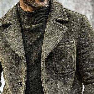 Men's Vintage Canvas Single Breasted Jacket