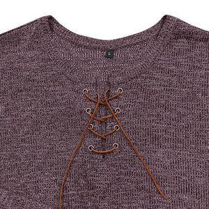 Men's Crew Neck Tie Long Sleeve Outdoor Henley T-Shirt