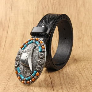 Men's Classic Vintage Western Cowboy Style Belt