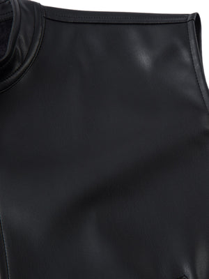 Motorcycle Multi Zipper PU Leather Vest
