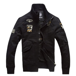 Men's Vintage Zip-Up Bomber Jacket