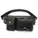 Men's Classic Genuine Leather Waist And Messenger Bag