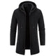 Men's Fleece Chenille Solid Color Knitted Cardigan